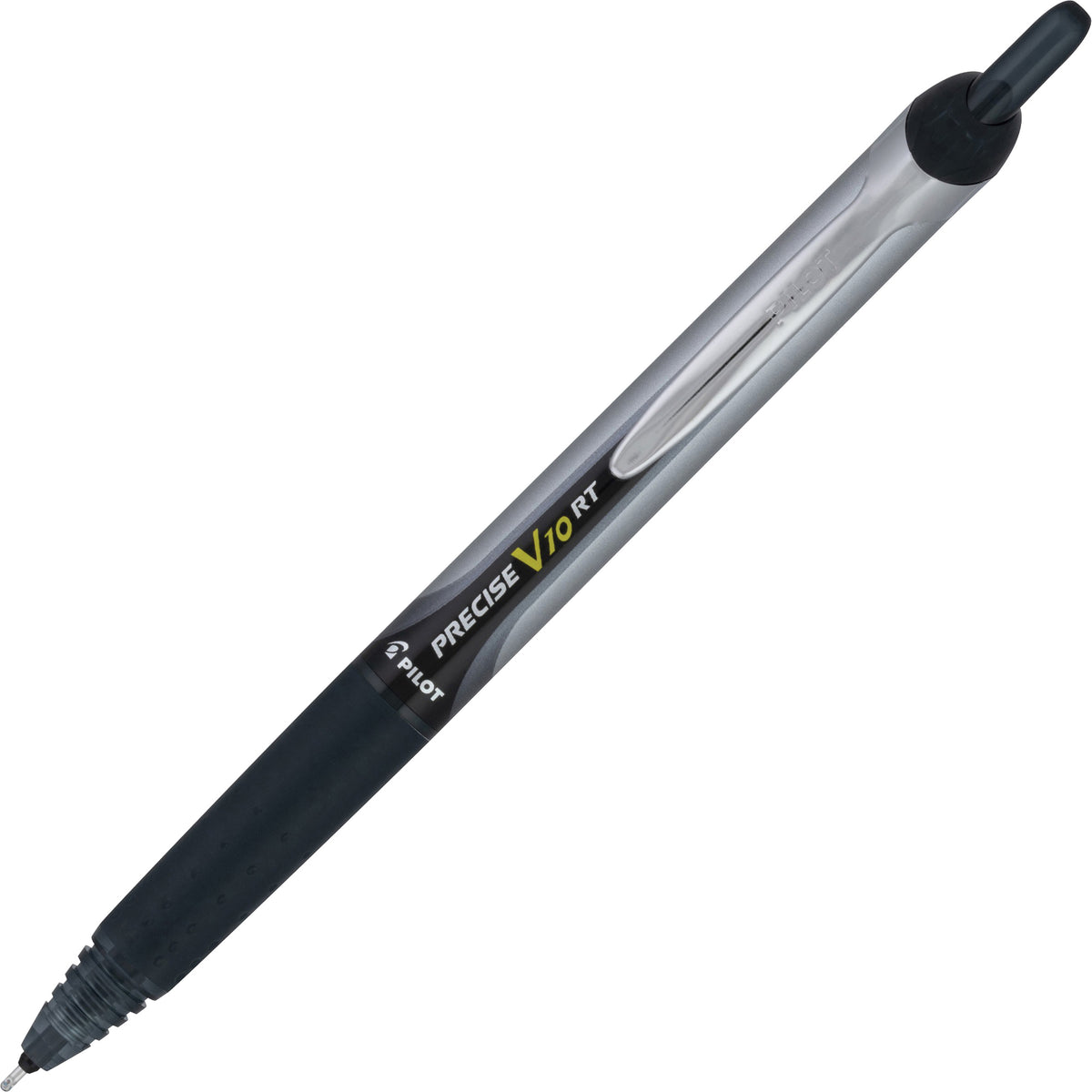 Pilot Retractable Rolling Ball Pens - Bold 1.0mm Point Size - Retractable - Black Ink - 12 / Dozen