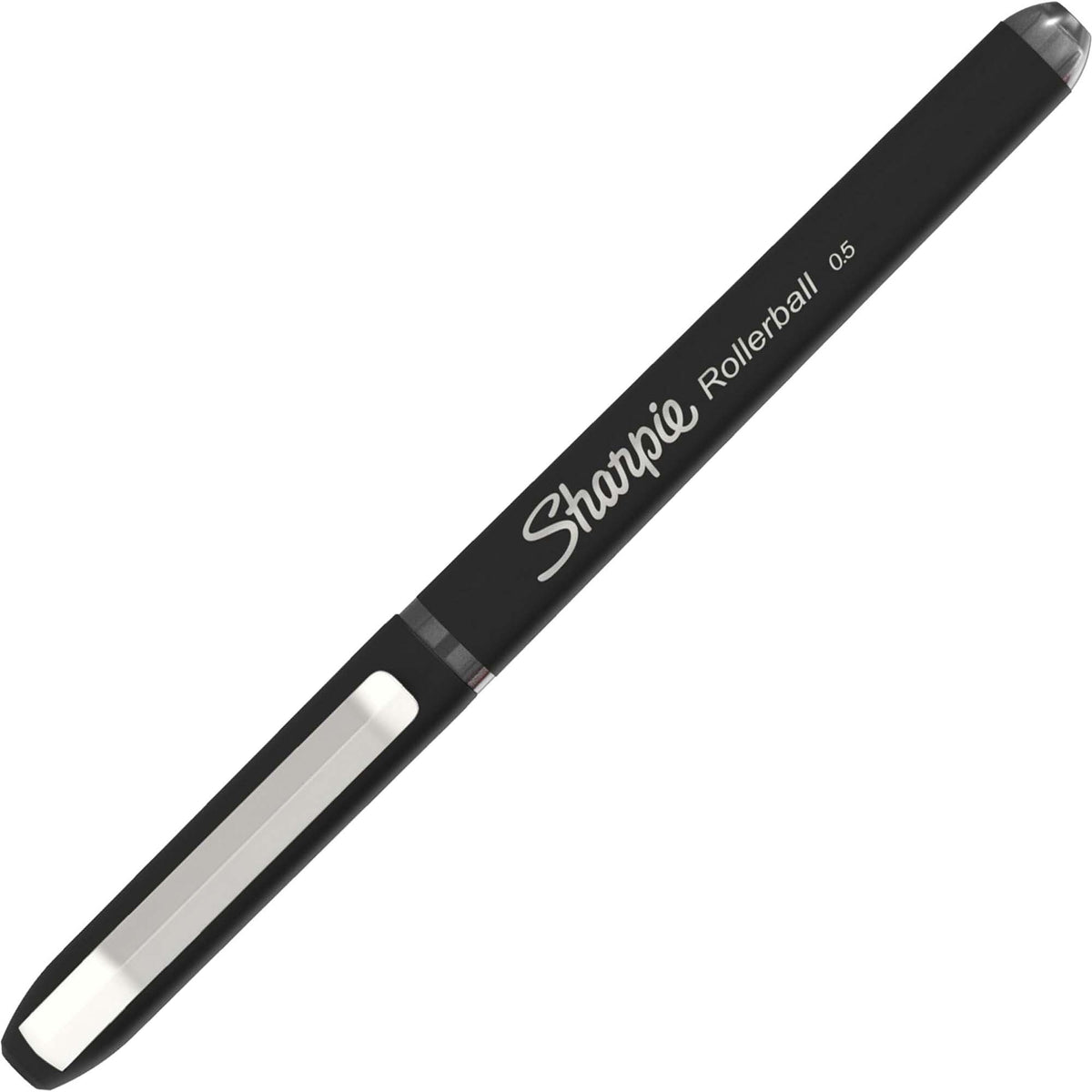 Sharpie Rollerball Pens - 0.5 mm Fine Needle Pen Point - Black Ink - Black Barrel - 12 / Dozen