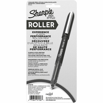 Sharpie Rollerball Pens - 0.5 mm Pen Point - 4 / Pack