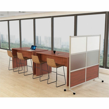 Lorell Panel System Open Storage Cabinet - 12.07" Height x 32.50" Width x 11.75" Depth - Walnut - Laminate - 1 Each