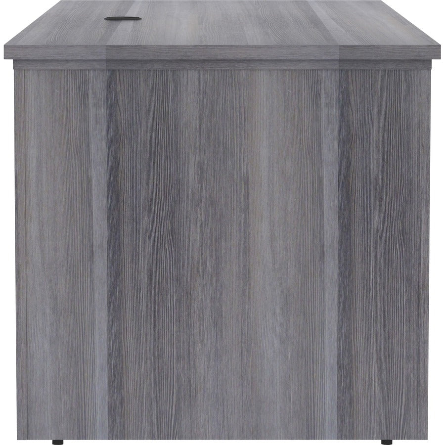 Lorell Essentials Series Sit-to-Stand Desk Shell - 0.1" Thickness Top, 49" Height x 72" Width x 29" Depth - Finish: Weat