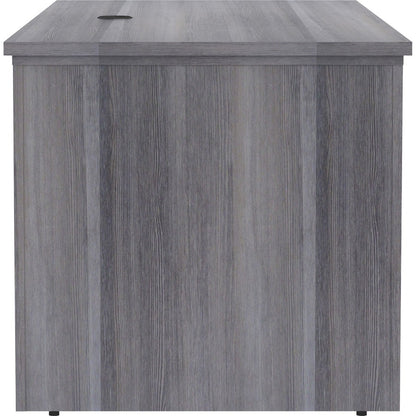 Lorell Essentials Series Sit-to-Stand Desk Shell - 0.1" Thickness Top, 49" Height x 72" Width x 29" Depth - Finish: Weat
