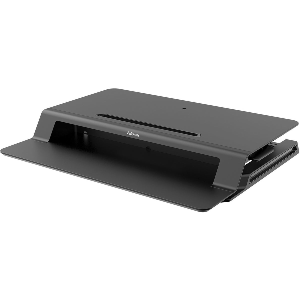 Fellowes Lotus LT Sit-Stand Workstation - 4.38" Height x 31.50" Width x 24" Depth - Desktop - Black - 1 Each