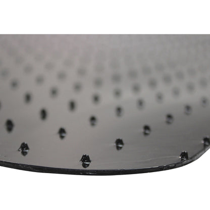 Floortex Advantagemat Black® Vinyl Lipped Chair Mat for Carpets - 45" x 53" - Carpeted Floor