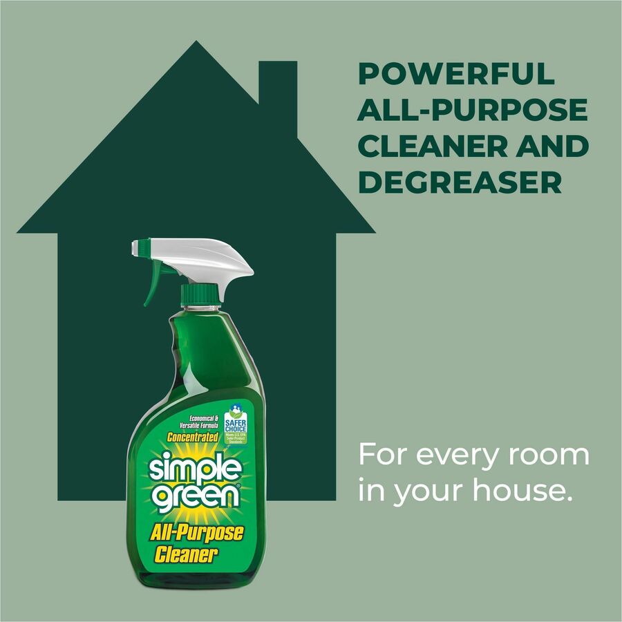 Simple Green All-Purpose Concentrated Cleaner - For School, Government Facilities, University - Concentrate - Liquid - 3