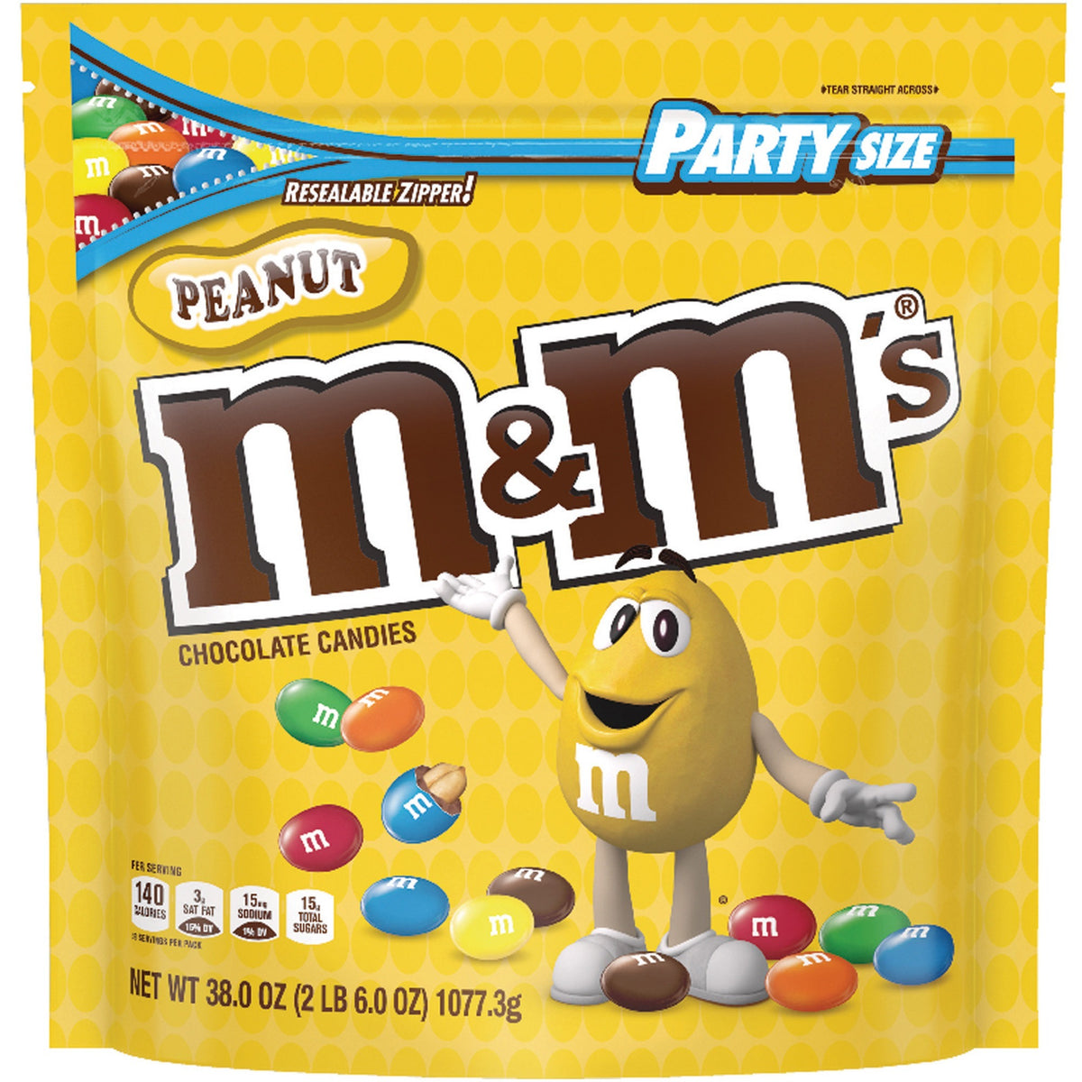 M&M's Peanut Chocolate Candies - Peanut Chocolate - 2.37 lb - 1 Bag
