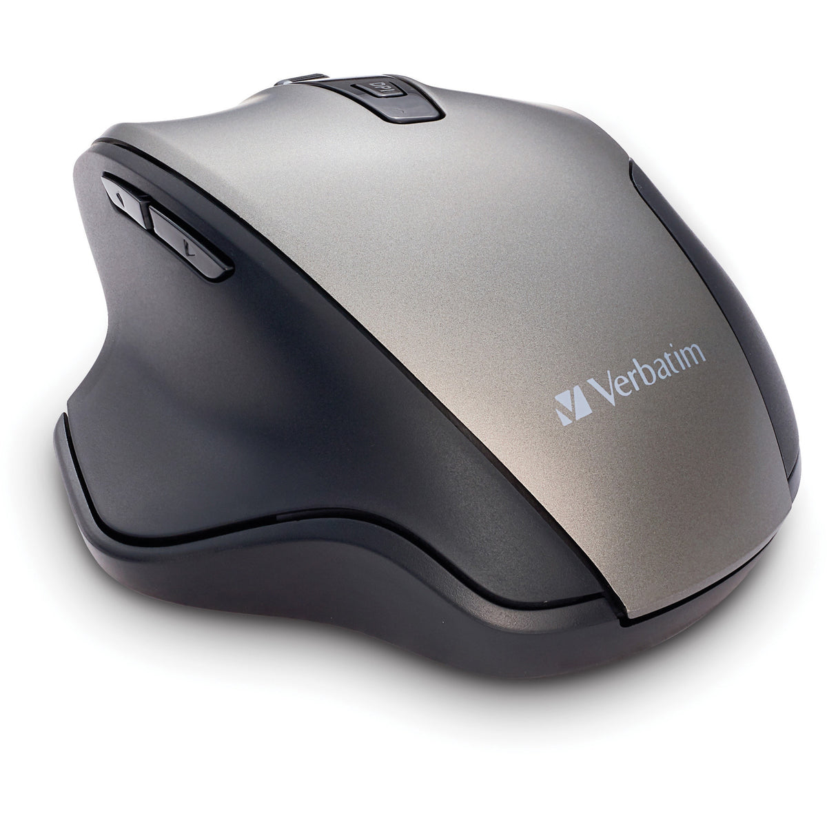 Verbatim Ergo Wireless Blue LED Mouse - Blue LED/Optical - Wireless - Radio Frequency - 2.40 GHz - Graphite - USB - 1600