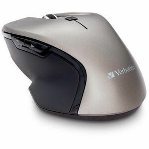 Verbatim Mouse - Blue LED/Optical - Wireless - Radio Frequency - 2.40 GHz - Graphite - USB Type C - 1600 dpi - 6 Button(