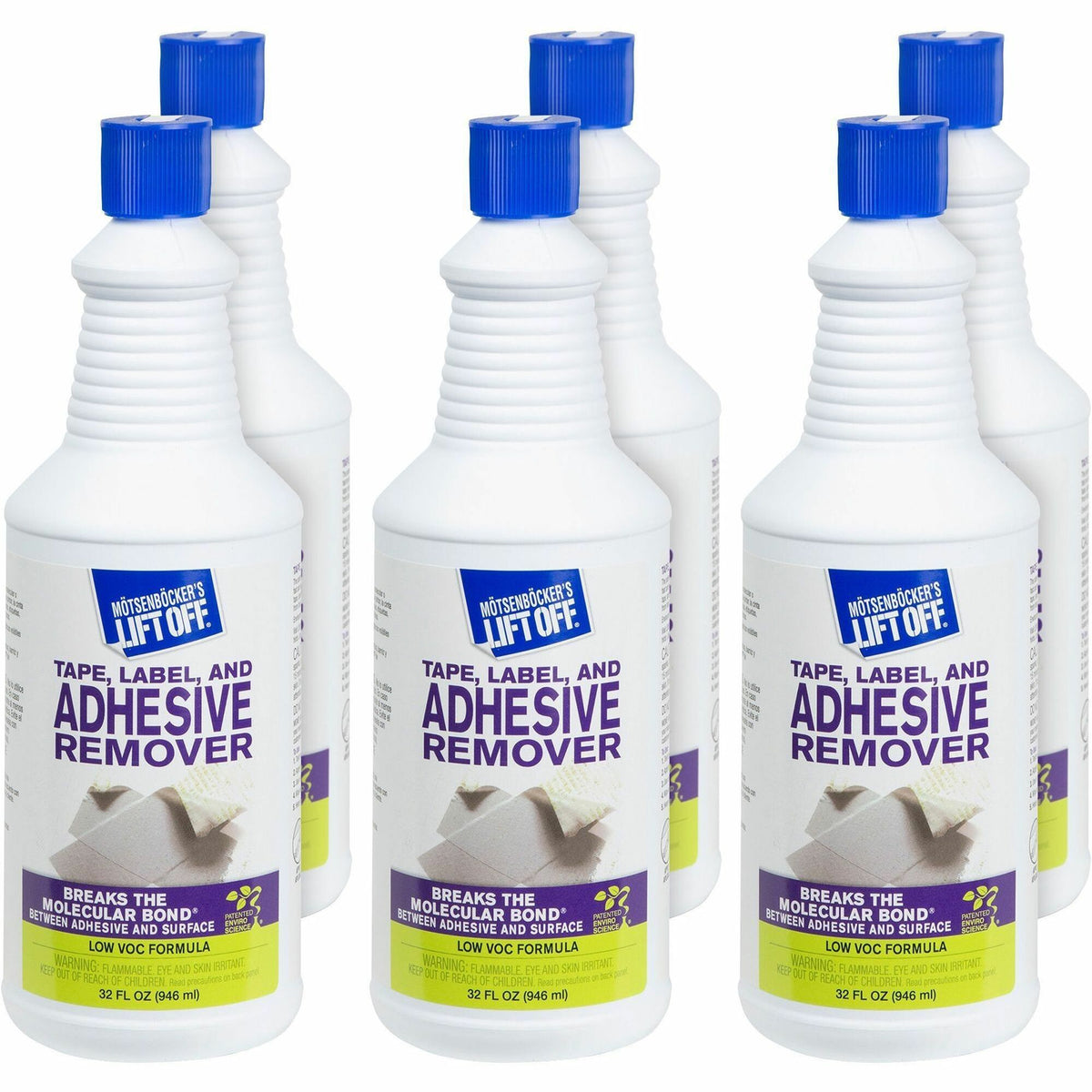 Mötsenböcker's Lift Off Tape/Label Adhesive Remover - 1 quart - 6 / Carton