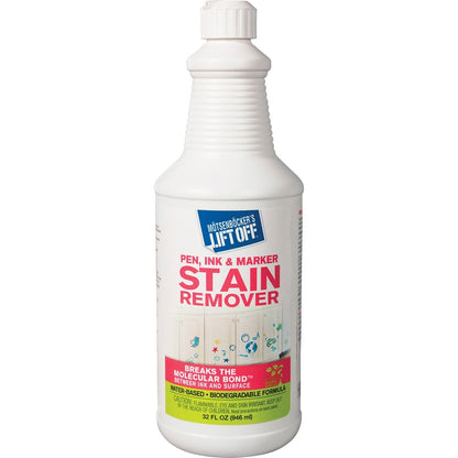 Mötsenböcker's Lift Off Pen/Ink/Marker Stain Remover - For Wall, Countertop, Desk, Wood, Plastic, Tile, Vinyl, Laminate,