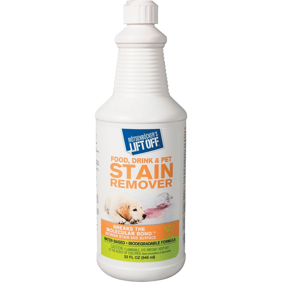 Mötsenböcker's Lift Off Food/Drink/Pet Stain Remover - For Multi Surface, Multipurpose - Liquid - 32 fl oz (1 quart) - 6