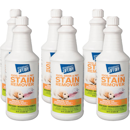Mötsenböcker's Lift Off Food/Drink/Pet Stain Remover - For Multi Surface, Multipurpose - Liquid - 32 fl oz (1 quart) - 6