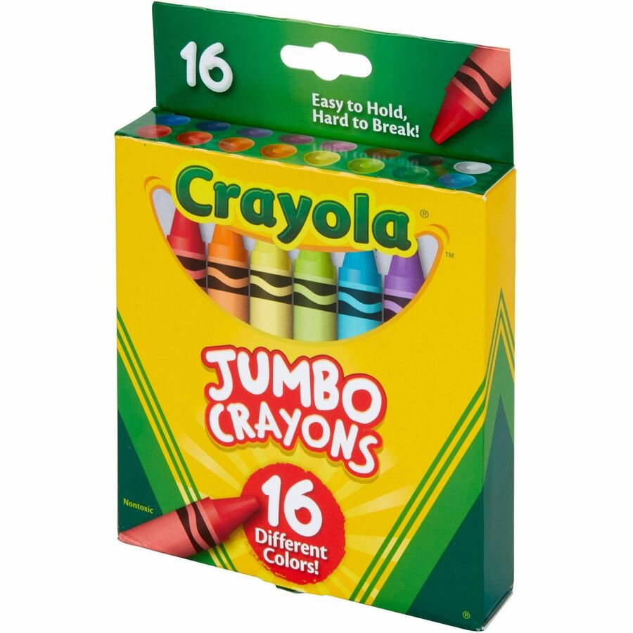 Crayola Jumbo Crayons - Assorted - 16 / Pack