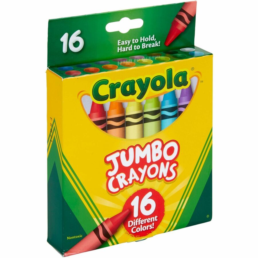 Crayola Jumbo Crayons - Assorted - 16 / Pack