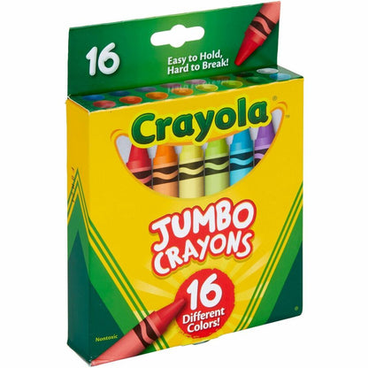 Crayola Jumbo Crayons - Assorted - 16 / Pack