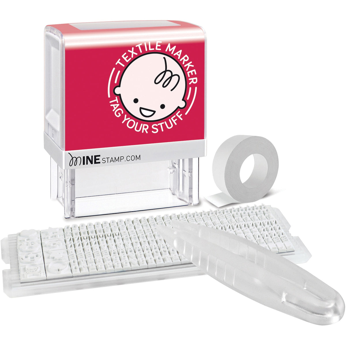Consolidated Stamp Mine Personalized Stamp Kit - Custom Message Stamp - 3 Line(s) - 14 Characters/Line - 1 Each