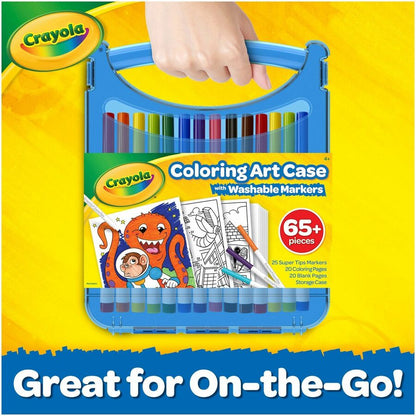 Crayola Super Tips Art Kit - Classroom, Home, Art - Recommended For 4 Year - 65 Piece(s) - 1.25" Height x 9.25" Width x 