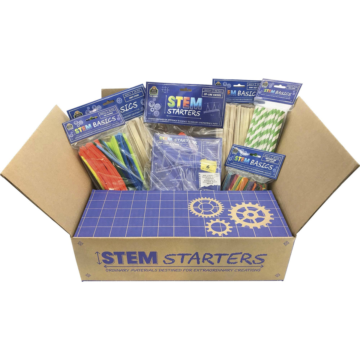Teacher Created Resources STEM Starters Zip Line Kit - Project, Student, Education, Craft - 4" Height x 11" Width x 13.5