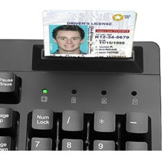 Adesso EasyTouch 630SB-TAA - Smart Card Reader Keyboard (TAA Compliant) - Cable Connectivity - USB Interface - 104 Key(s