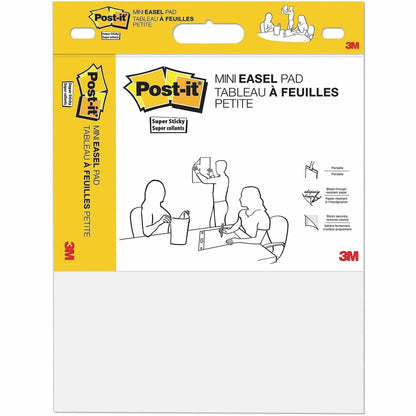 Post-it® Super Sticky Easel Pad - 20 Sheets - White Paper - 2 / Pack