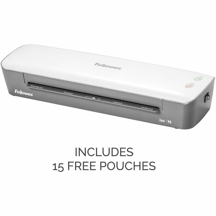 Fellowes Ion 95 Laminator - Pouch - 9.50" - Release Lever - 2.4" Height x 14.1" Width x 4.4" Depth
