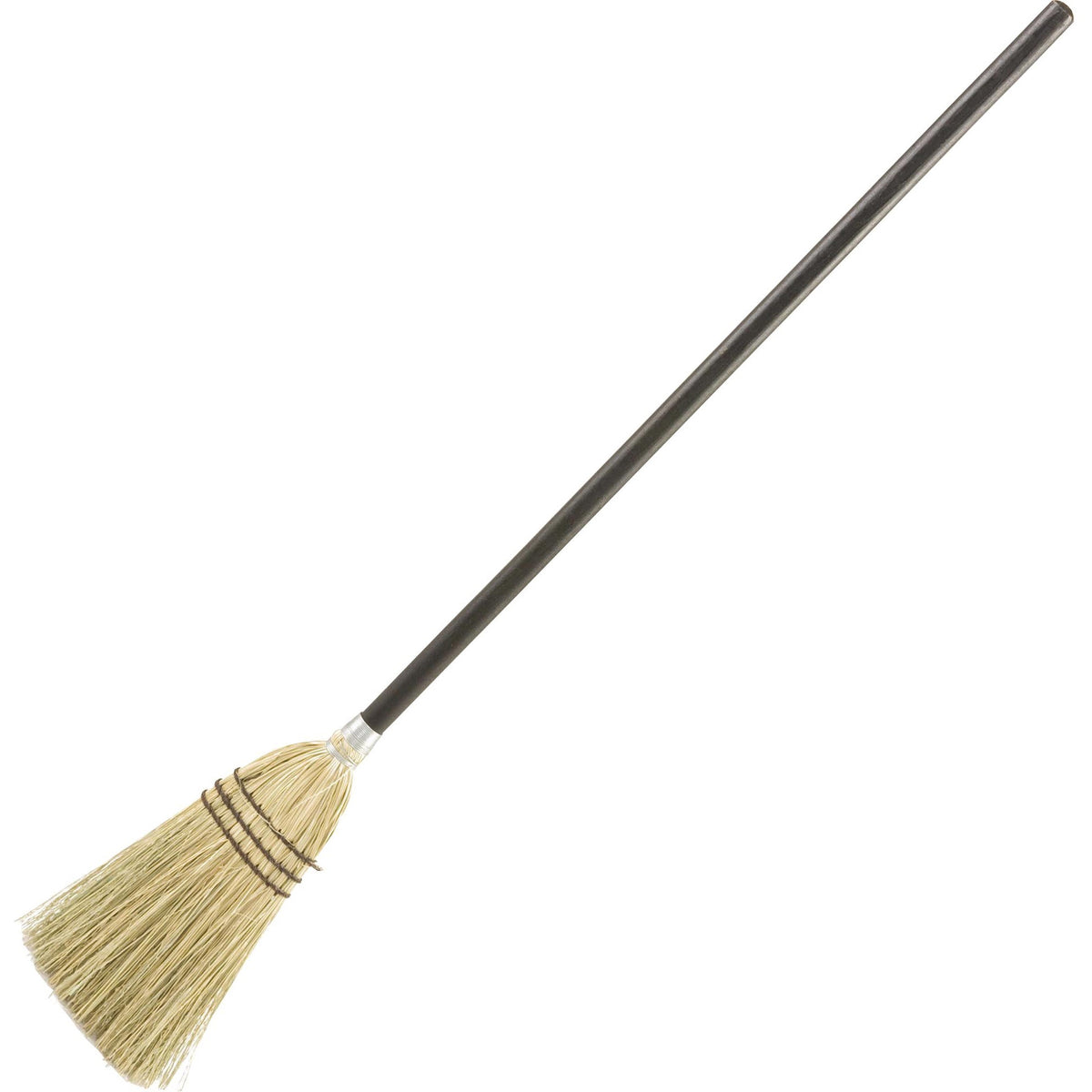 Rubbermaid Commercial Wood Handle Lobby Corn Broom - Corn Fiber Bristle - 12" Brush Face - 38" Overall Length - Wood Han
