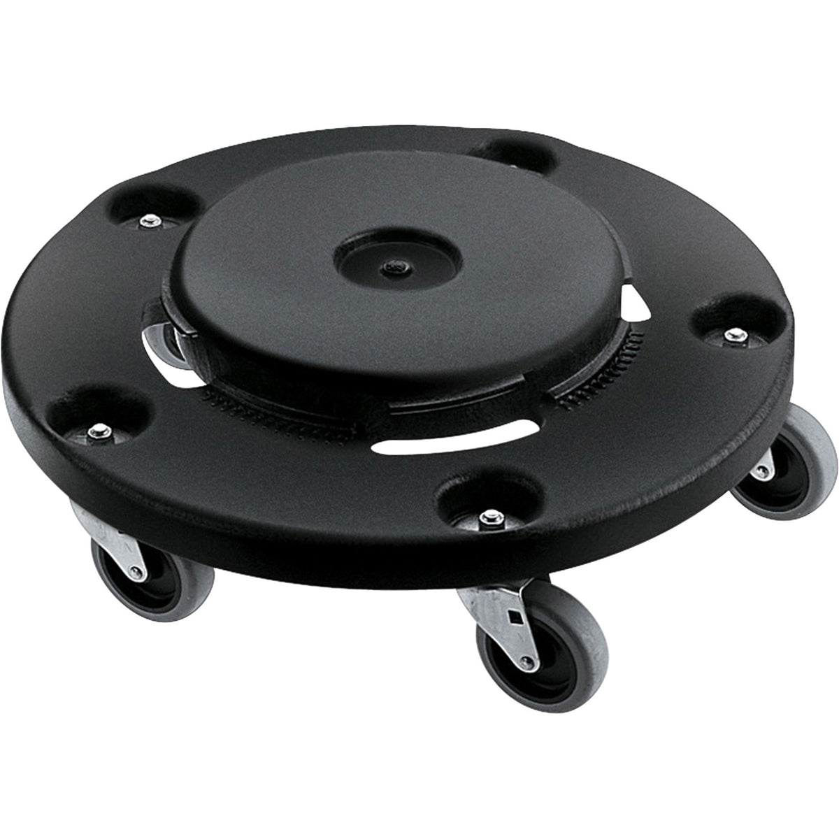 Rubbermaid Commercial Brute Easy Twist Round Dollies - 350 lb Load Capacity - 5 Casters - Structural Foam - 18.30" Width