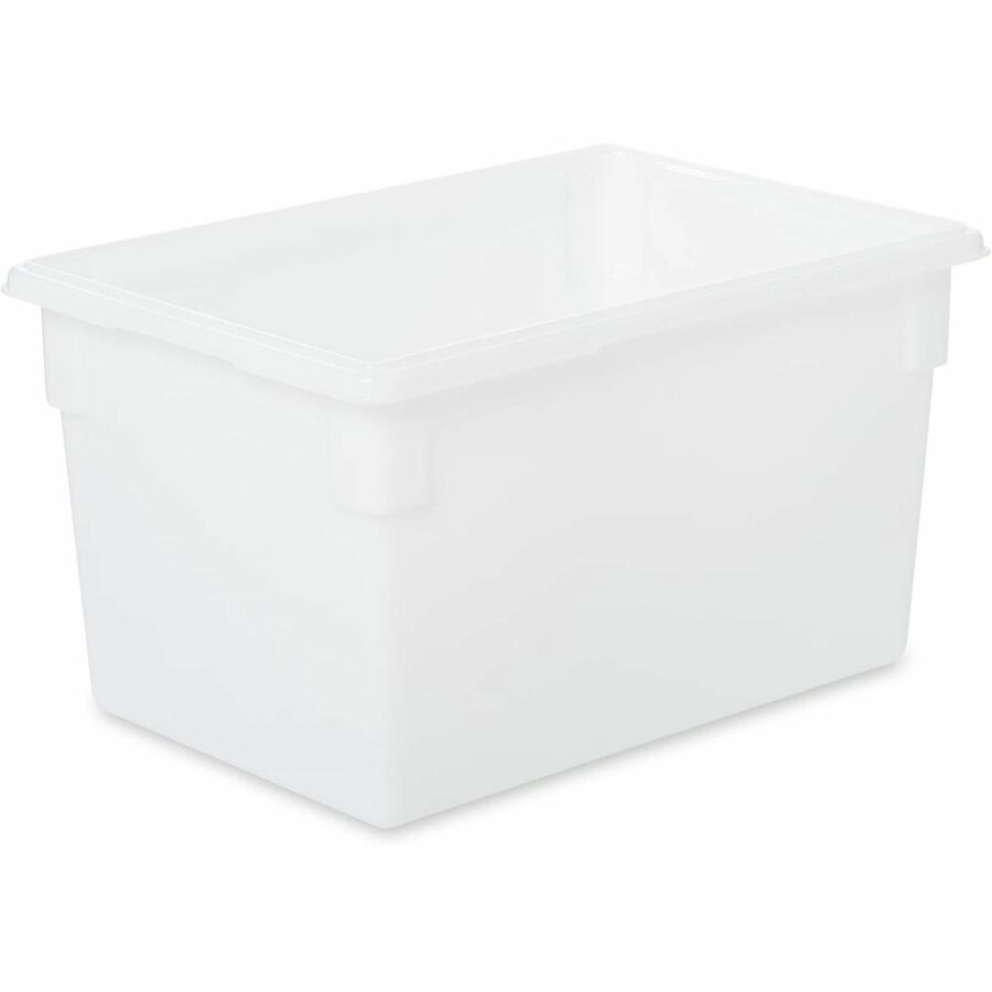 Rubbermaid Commercial 21.5-Gallon Food/Tote Boxes - Transporting, Storing - Dishwasher Safe - Clear - Plastic, Polycarbo