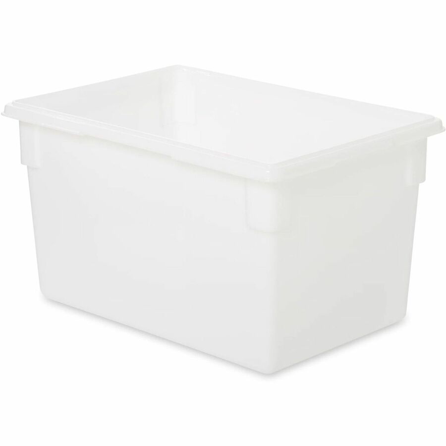 Rubbermaid Commercial 21.5-Gallon Food/Tote Boxes - Transporting, Storing - Dishwasher Safe - Clear - Plastic, Polycarbo