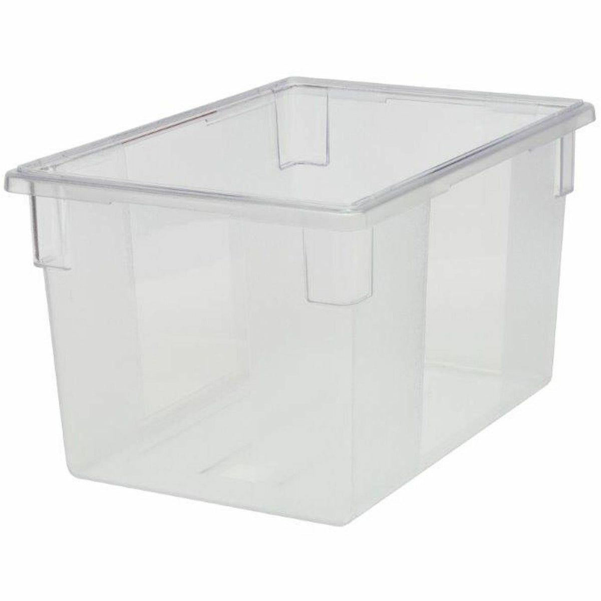 Rubbermaid Commercial 21.5-Gallon Food/Tote Boxes - Transporting, Storing - Dishwasher Safe - Clear - Plastic, Polycarbo