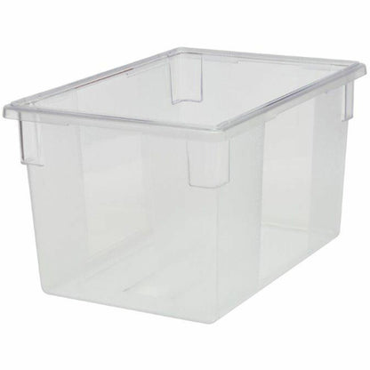 Rubbermaid Commercial 21.5-Gallon Food/Tote Boxes - Transporting, Storing - Dishwasher Safe - Clear - Plastic, Polycarbo
