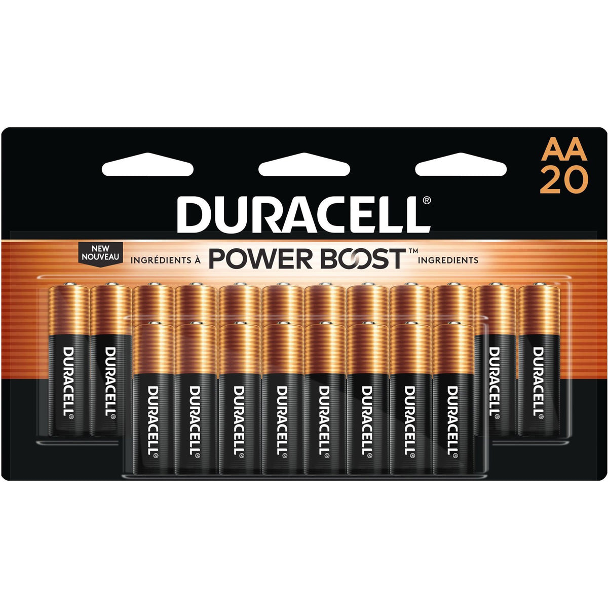 Duracell Coppertop Alkaline AA Battery 20-Packs - For Multipurpose - AA - 1.5 V DC - 20/Pack - 12 / Carton