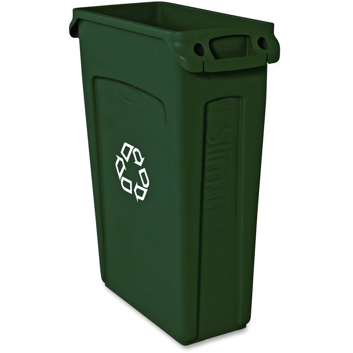 Rubbermaid Commercial Slim Jim 23-Gallon Vented Recycling Containers - 23 gal Capacity - 4 / Carton