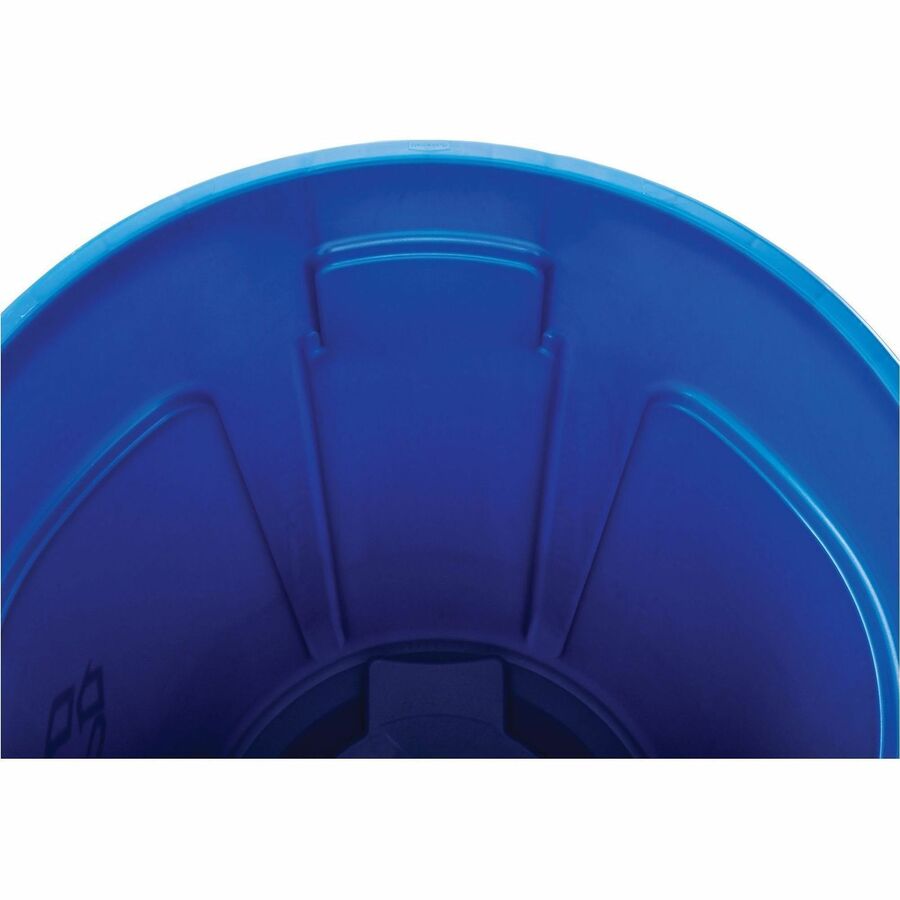 Rubbermaid Commercial Brute 32-Gallon Vented Recycling Containers - 32 gal Capacity - Round - 6 / Carton