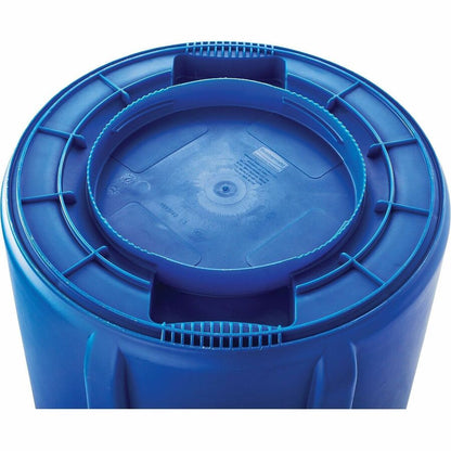 Rubbermaid Commercial Brute 32-Gallon Vented Recycling Containers - 32 gal Capacity - Round - 6 / Carton