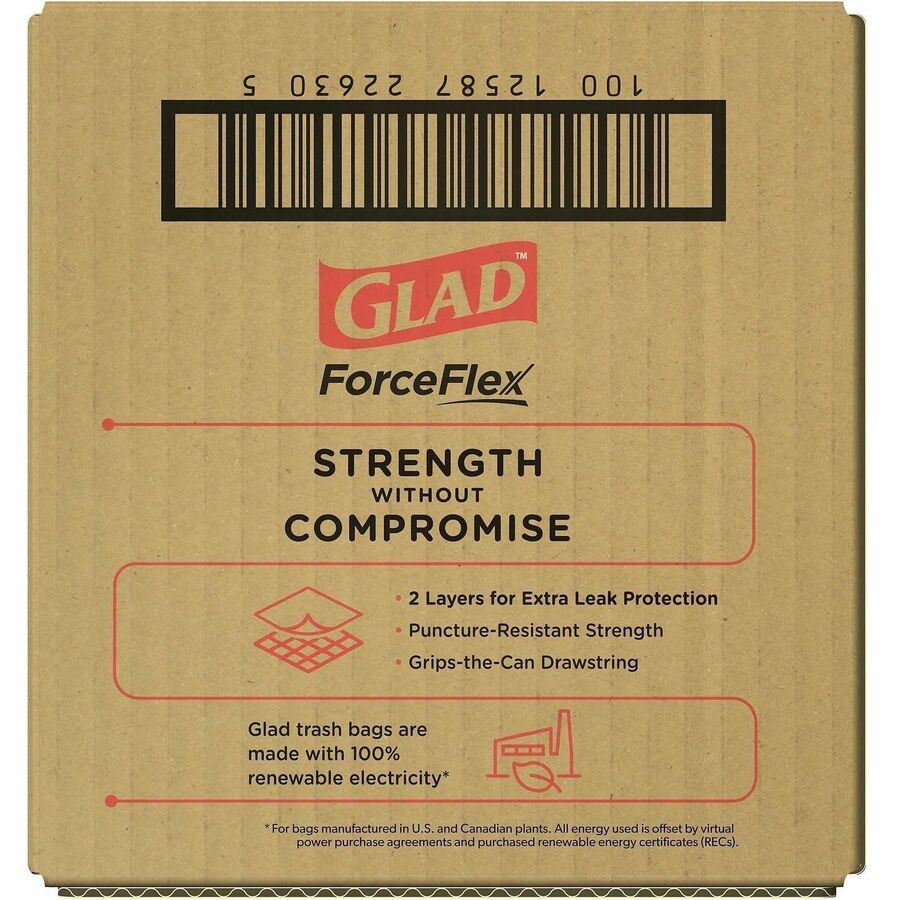 Glad ForceFlex Tall Kitchen Drawstring Trash Bags - Gain Lavender with Febreze Freshness - 13 gal Capacity - 1 Box
