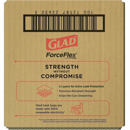 Glad ForceFlex Tall Kitchen Drawstring Trash Bags - Gain Lavender with Febreze Freshness - 13 gal Capacity - 1 Box