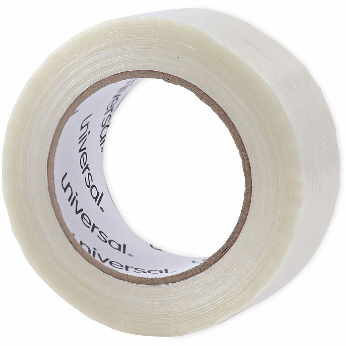 Universal 120# Utility Grade Filament Tape, 3" Core, 48 mm x 54.8 m, Clear - 59.93 yd Length x 1.89" Width x 4.3 mil Thi
