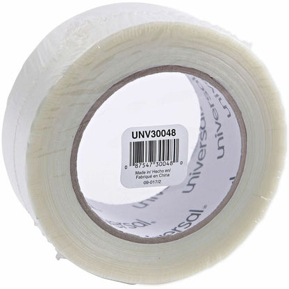 Universal 120# Utility Grade Filament Tape, 3" Core, 48 mm x 54.8 m, Clear - 59.93 yd Length x 1.89" Width x 4.3 mil Thi