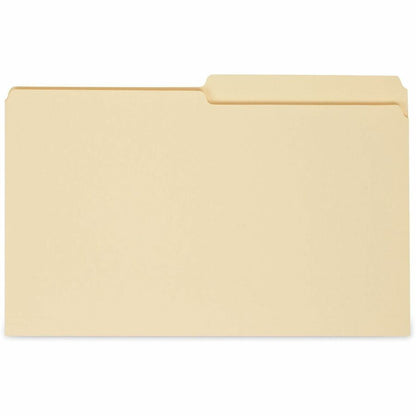Universal 1/2 Tab Cut Legal Recycled Top Tab File Folder - 8 1/2" x 14" - 3/4" Expansion - Assorted Tab Position - 11 pt