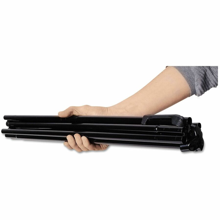 Universal Presentation Easel - 20 lb Load Capacity - 63" Height - Freestanding - Aluminum, Steel, Metal - Black - 1 Each