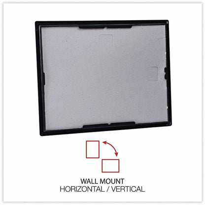 Universal Document Frame - Holds 8.50" x 11" Insert - Rectangle - Vertical, Horizontal - Die-cut, Dust Resistant - Plast
