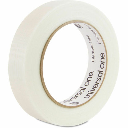 Universal 350# Premium Filament Tape, 3" Core, 24 mm x 54.8 m, Clear - 59.93 yd Length x 0.94" Width x 7.4 mil Thickness