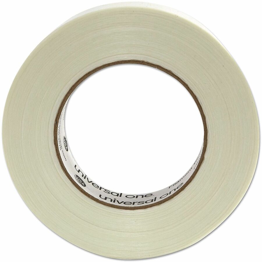 Universal 350# Premium Filament Tape, 3" Core, 24 mm x 54.8 m, Clear - 59.93 yd Length x 0.94" Width x 7.4 mil Thickness