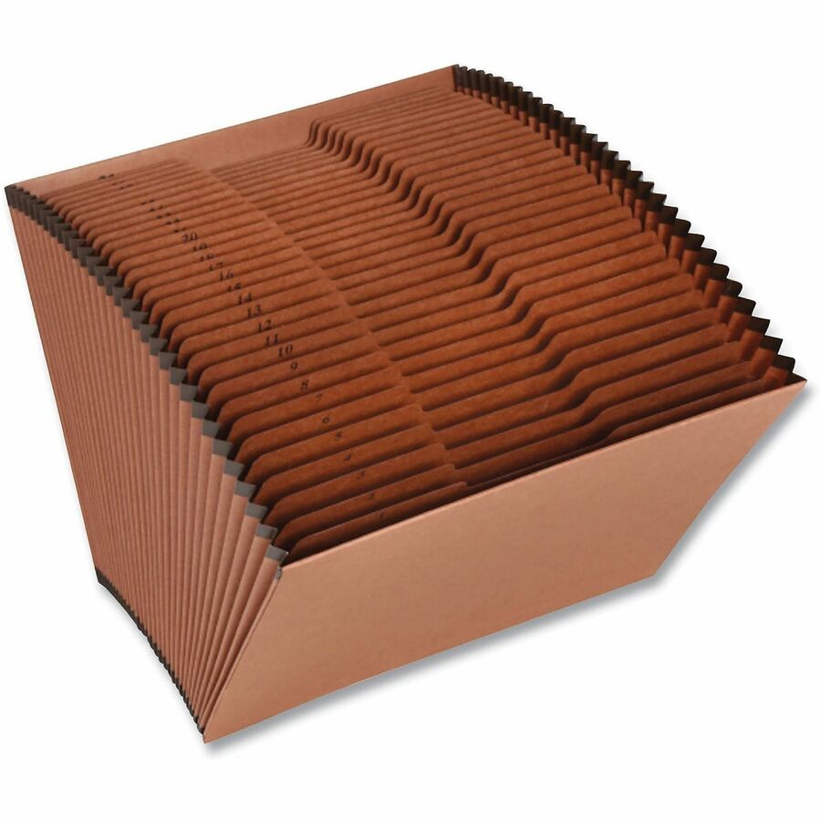 Universal 1/31 Tab Cut Letter Recycled Expanding File - 8 1/2" x 11" - Capacity7/8" Expansion - 31 Pocket - Assorted Tab