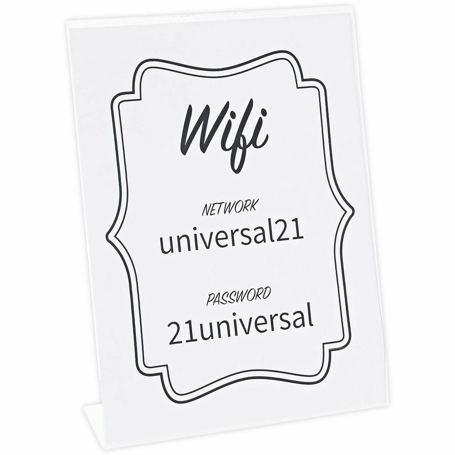 Universal Photo Frame - Holds 8.50" x 11" Insert - Rectangle - Desktop - Horizontal, Vertical - Durable, Shatter Proof -