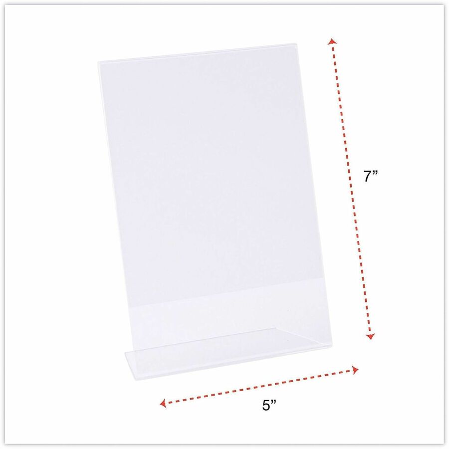 Universal Photo Frame - Holds 7" x 5" Insert - Rectangle - Desktop - Horizontal, Vertical - Durable, Shatter Proof - Pol