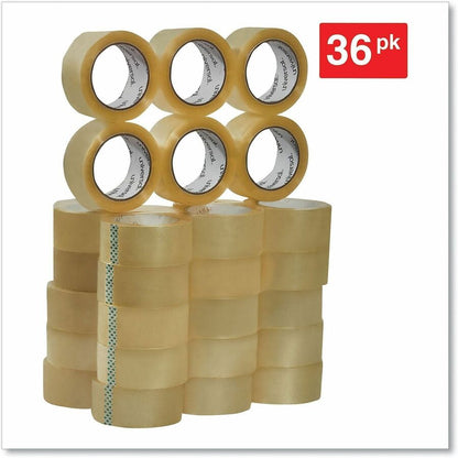 Universal Heavy-Duty Box Sealing Tape, 3" Core, 1.88" x 54.6 yds, Clear, 36/Carton - 54.60 yd Length x 1.88" Width x 3 m