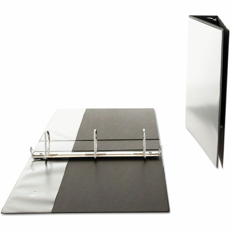 Universal Slant D-Ring View Binder, 3 Rings, 2" Capacity, 11 x 8.5, Black - 2" Binder Capacity - Letter - 8 1/2" x 11" S