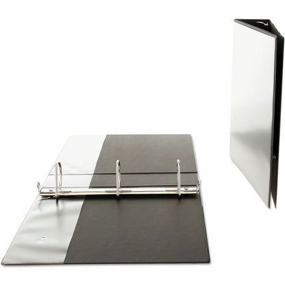 Universal Slant D-Ring View Binder, 3 Rings, 2" Capacity, 11 x 8.5, Black - 2" Binder Capacity - Letter - 8 1/2" x 11" S